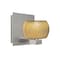 Besa Lighting Keno Vanity, Gold Sand, Satin Nickel Finish, 1x60W Halogen 1WF-KENOGD-SN - alternate 1